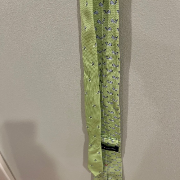 Tommy Hilfiger Neck Ties Mens Silk Green Whale Blue Polka Dot School  Lot of 2 - Picture 5 of 7